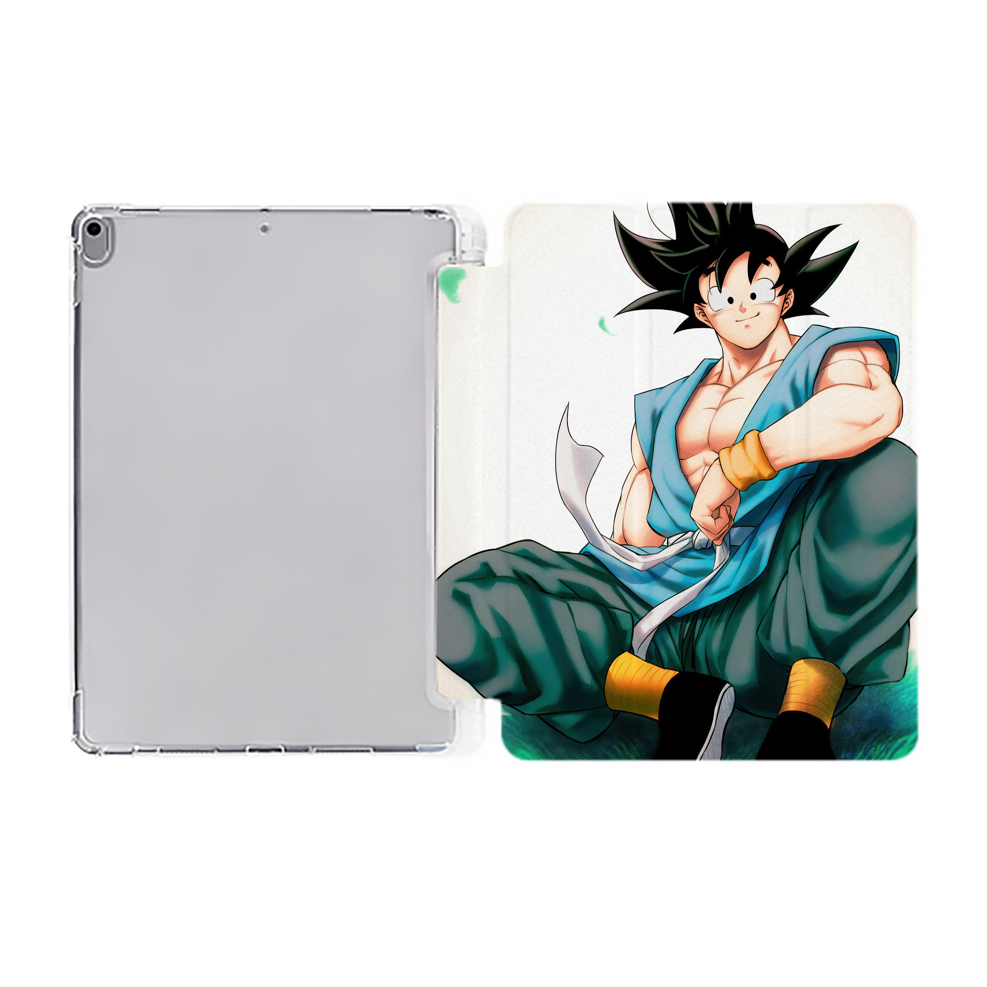 （画像用） ドラゴンボール DRAGON BALL IPad ケース ペン収納付き 三つ折りスタンド PUレザー×シリコン 対応機種9.5/10.5/10.9インチ